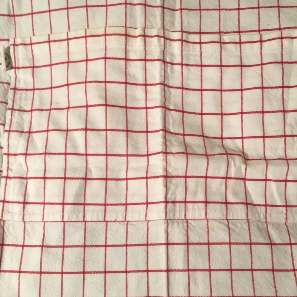 Williams Sonoma Red and White Plaid Apron or Blue and White Plaid Apron